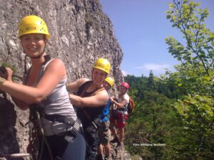 Höhenglücksteig Frankenjura Firmenausflug